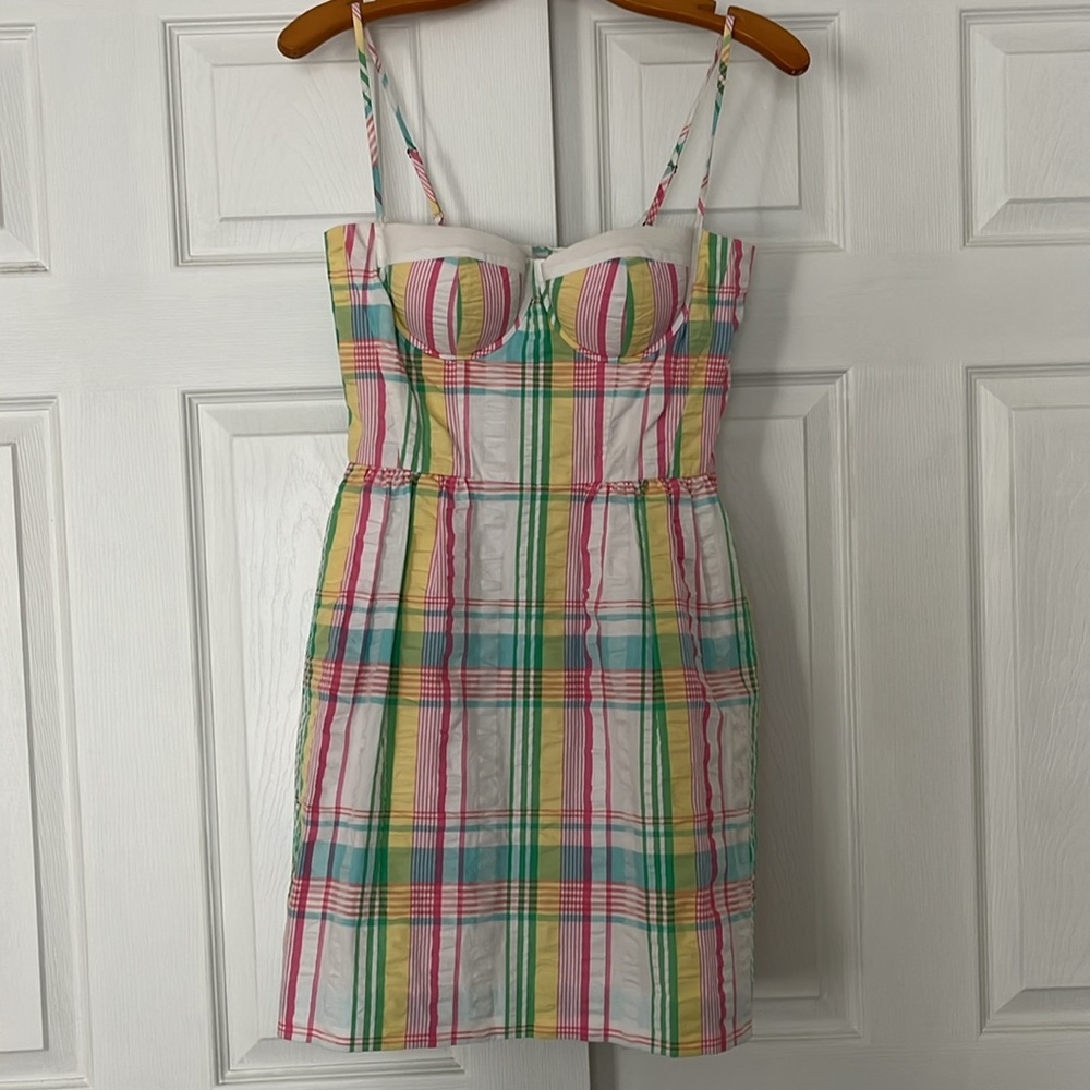 Lilly Pulitzer Georgie Dress Madras Plaid Sun Dress - Picture 3 of 15